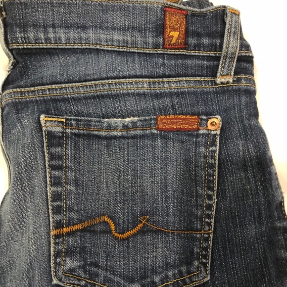 7 For All Mankind Flare Jeans - Size 27 EUC - Picture 6 of 10